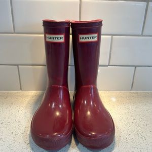 Hunter rain boots, toddler sz 9 like new